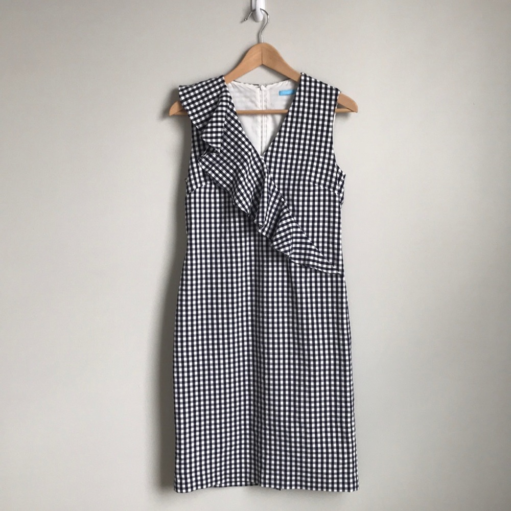 J. McLaughlin Kathryn Asymmetrical Ruffle Dress